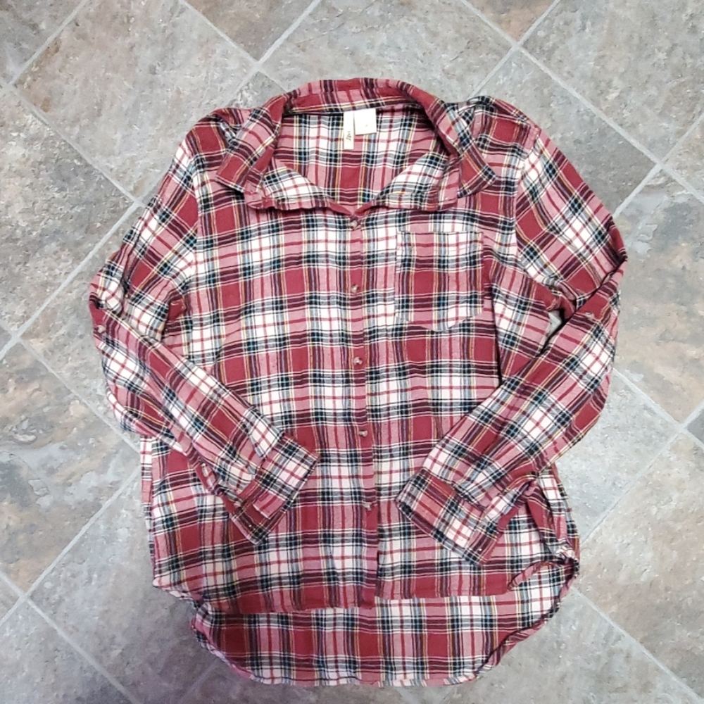 Ladies flannel top
